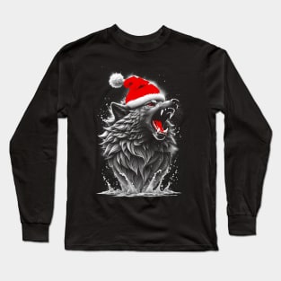 Santa Wolf Long Sleeve T-Shirt